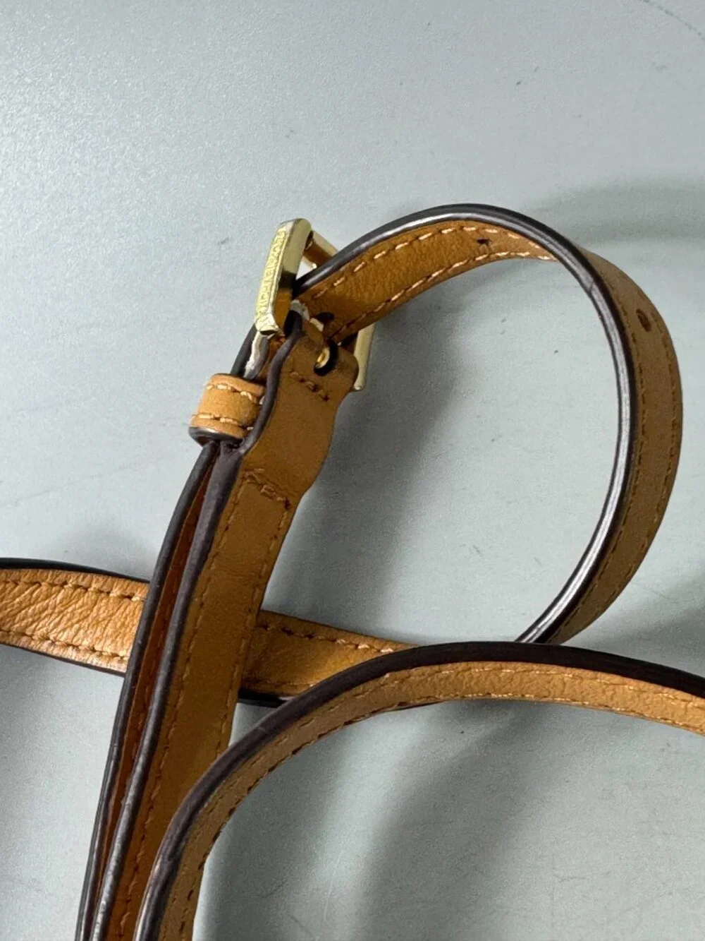 Michael Kors Tan Leather Adjustable Strap